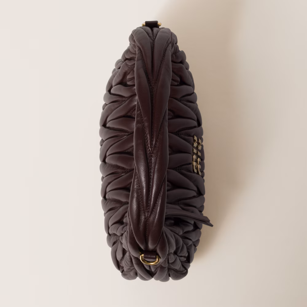Miu Miu Wander Matelassé Small Crescent Bag