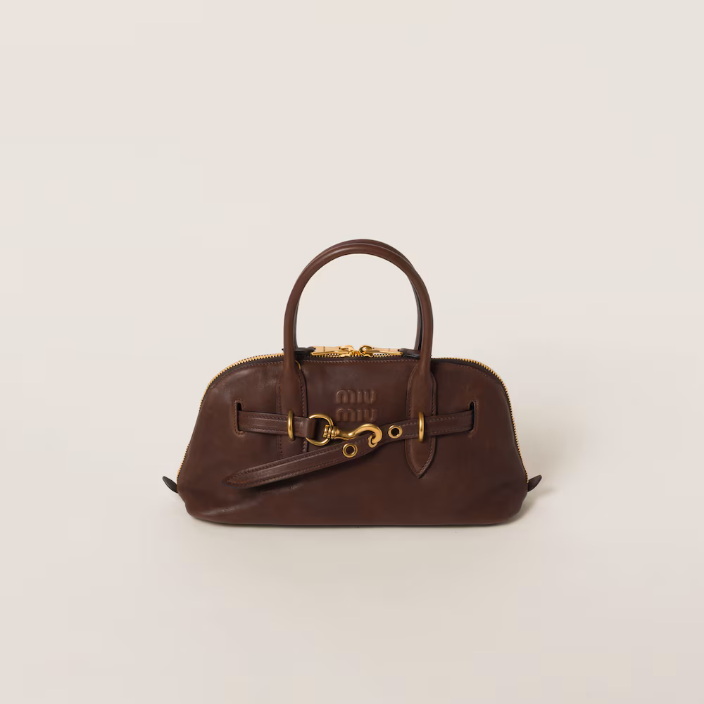 Miu Miu Aventure Nappa Leather Handbag