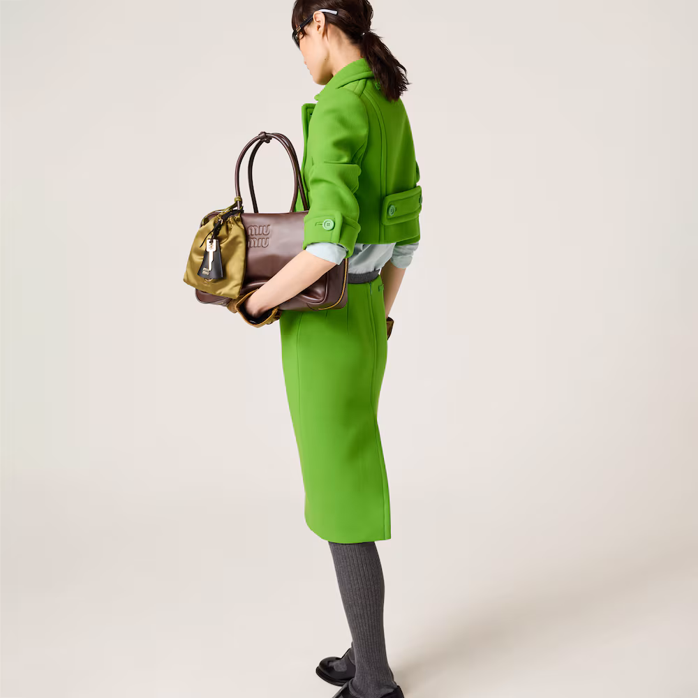 Miu Miu Leather Beau Handbag (Large)