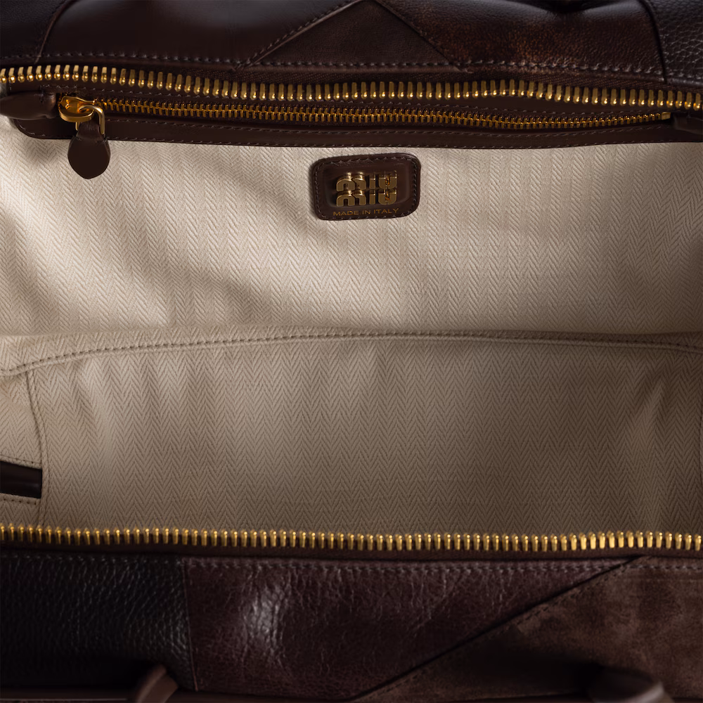 Miu Miu Leather Patchwork Beau Handbag (Large)