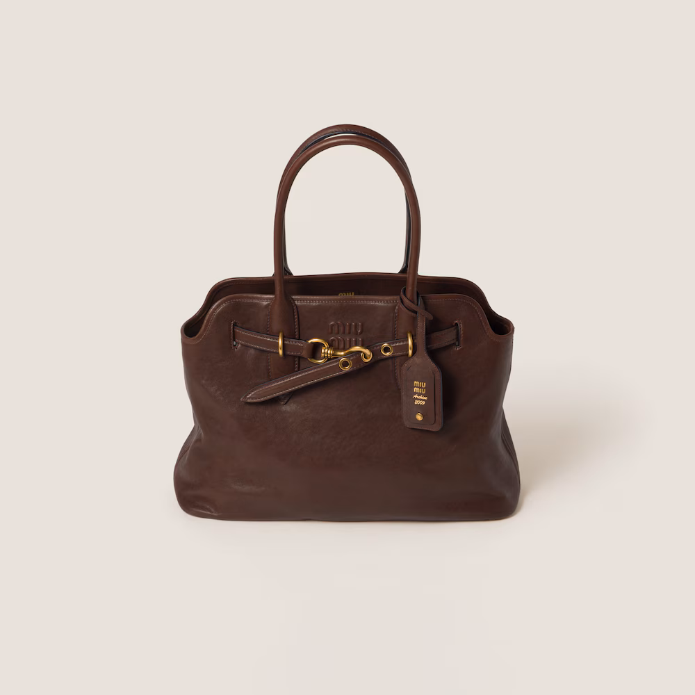 Miu Miu Aventure Nappa Leather Handbag