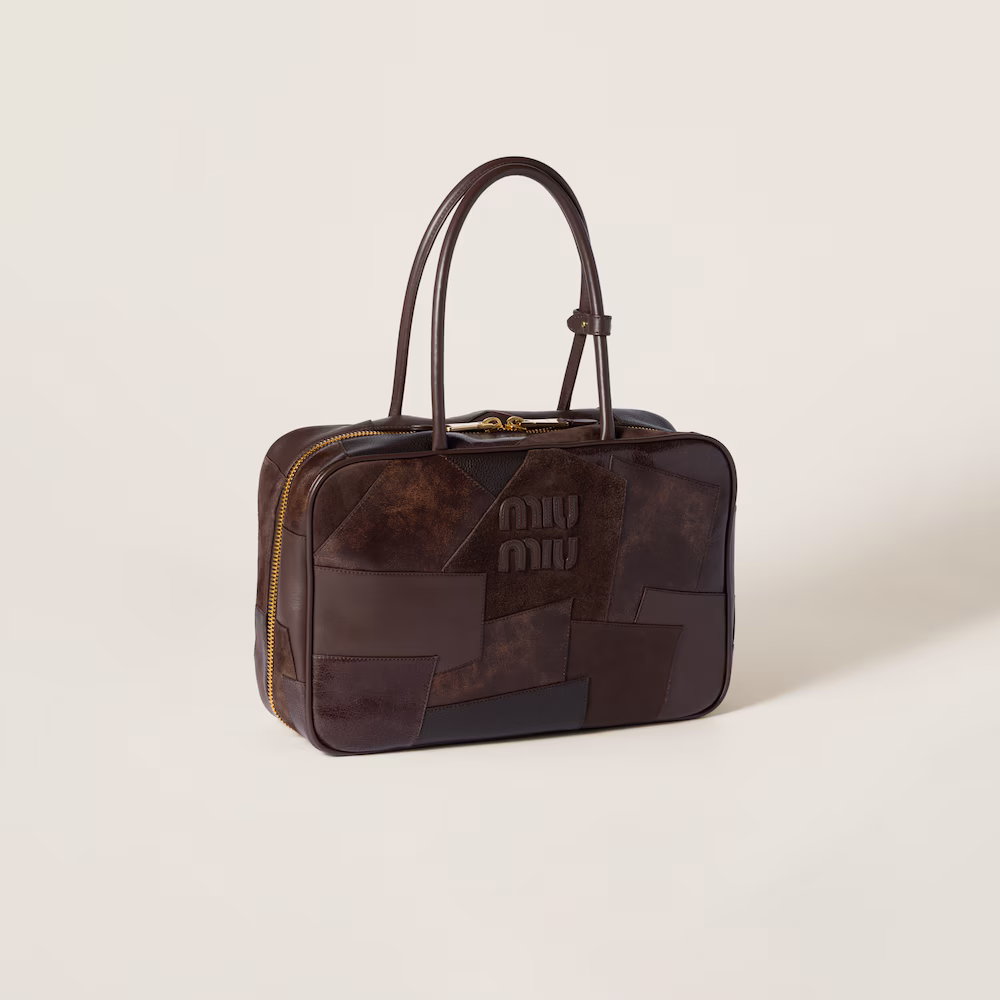 Miu Miu Leather Patchwork Beau Handbag (Large)