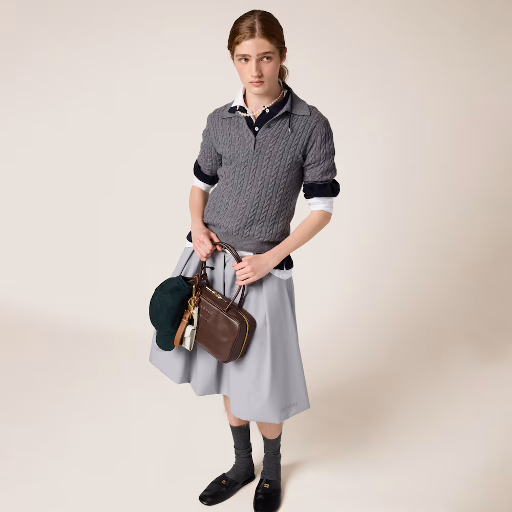 Miu Miu Beau Leather Handbag (Medium)