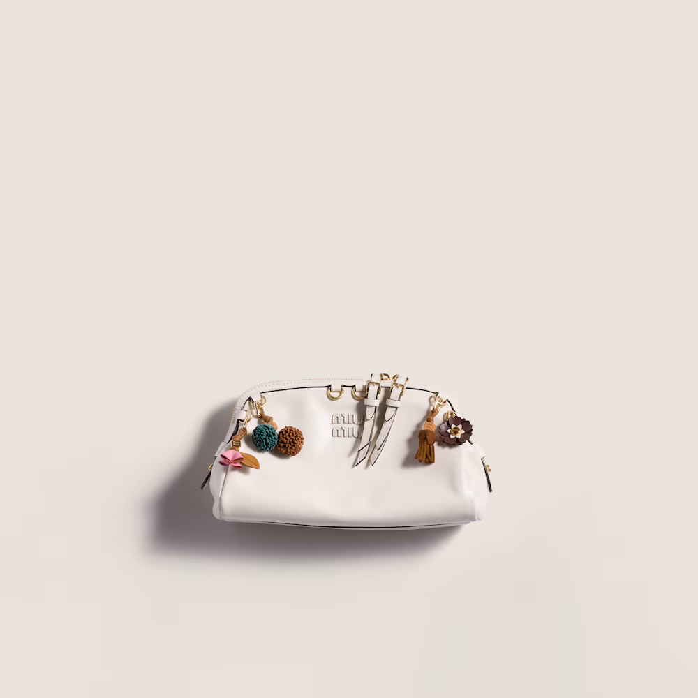 Miu Miu leather clutch bag