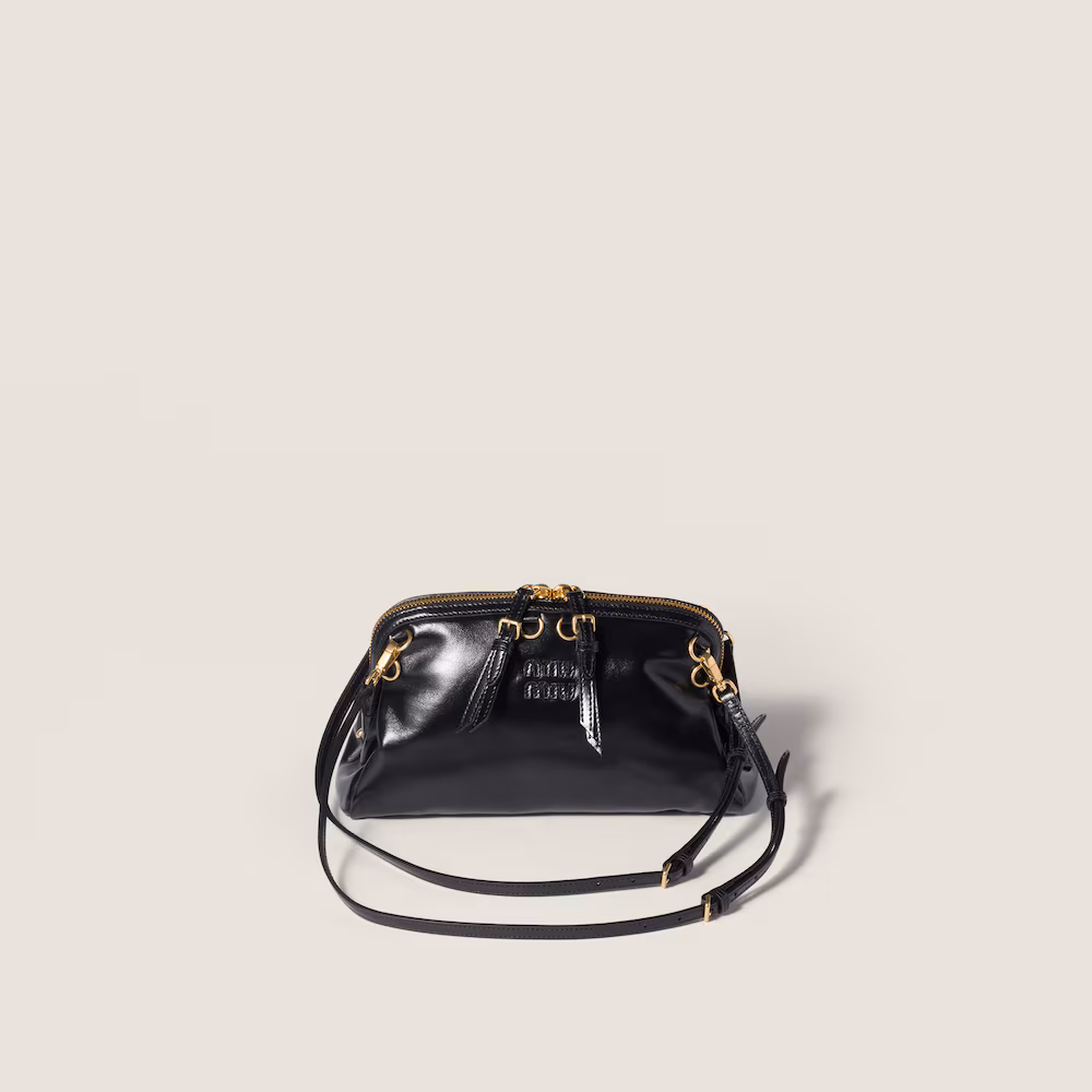 Miu Miu leather clutch bag