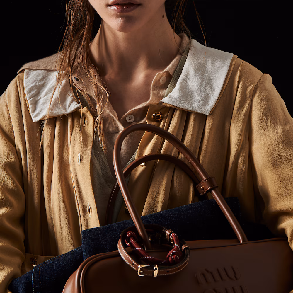 Miu Miu Leather Beau Handbag (Large)