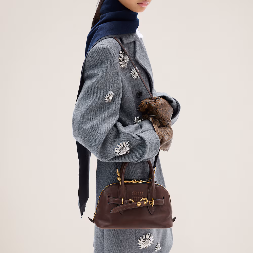 Miu Miu Aventure Nappa Leather Handbag