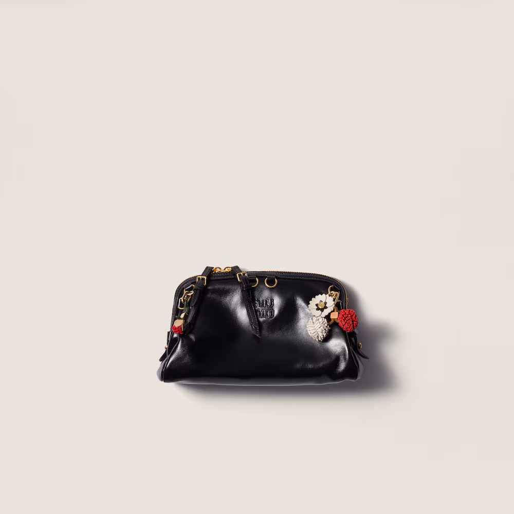 Miu Miu leather clutch bag