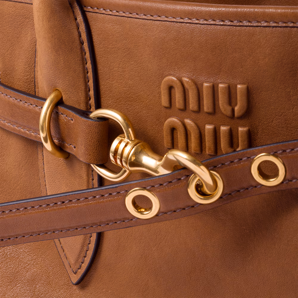 Miu Miu Aventure Nappa Leather Handbag