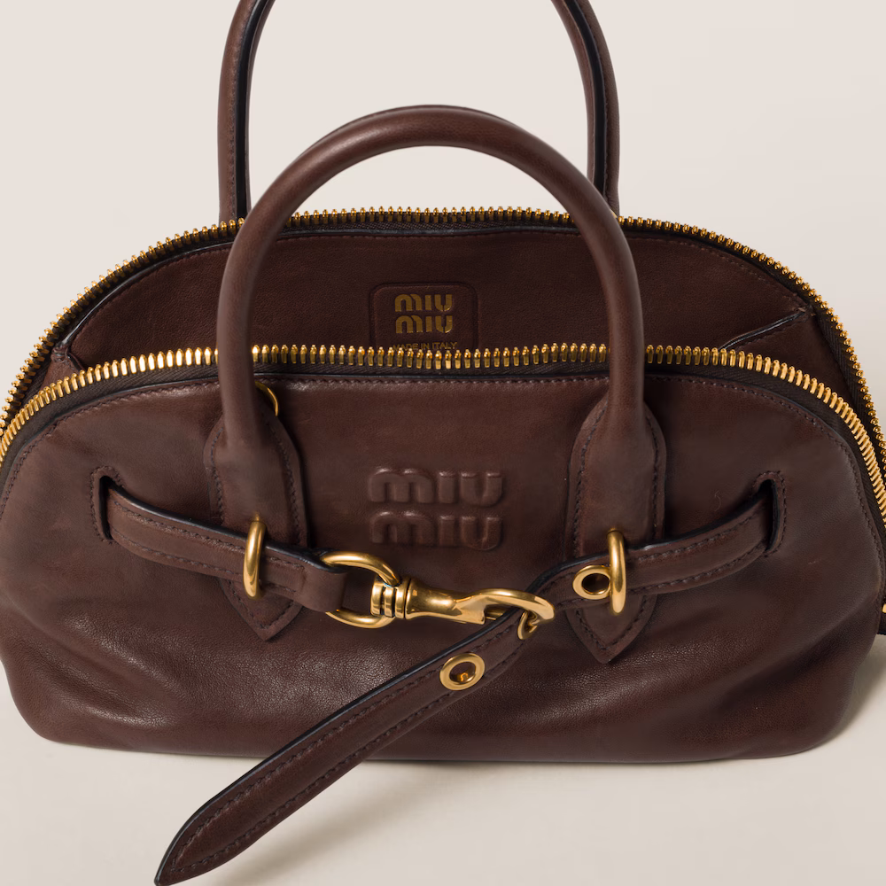 Miu Miu Aventure Nappa Leather Handbag, Small Size