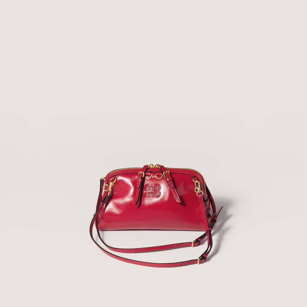 Miu Miu leather clutch bag
