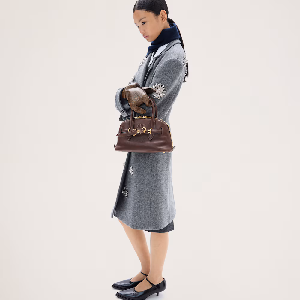 Miu Miu Aventure Nappa Leather Handbag