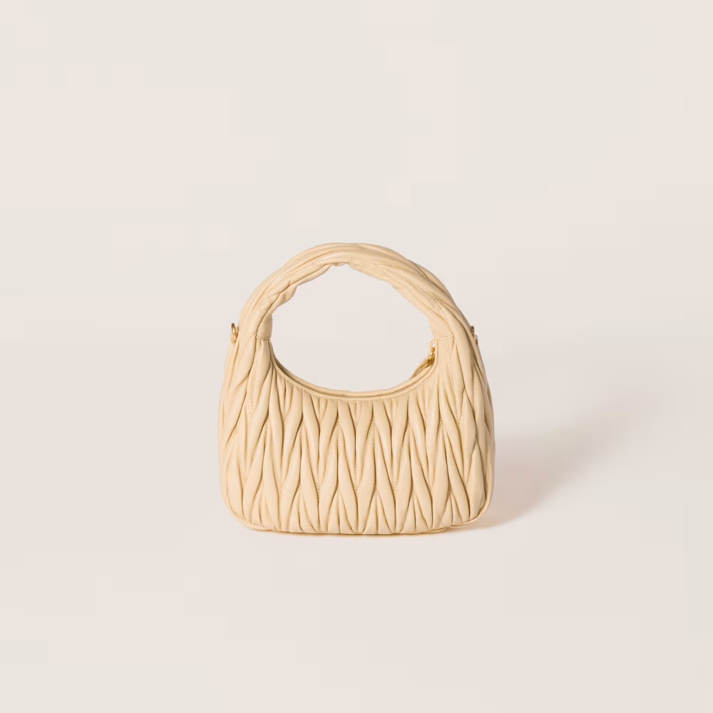 Miu Miu Wander Matelassé Small Crescent Bag