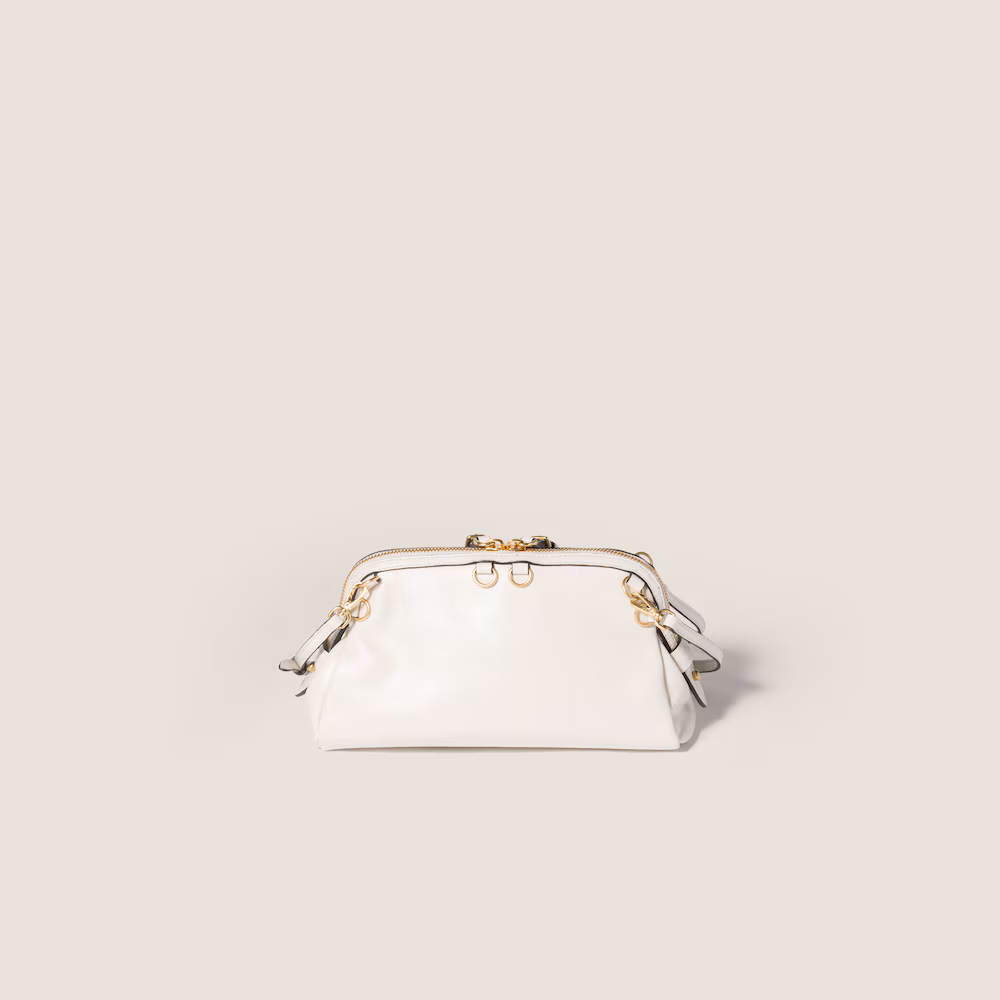 Miu Miu leather clutch bag