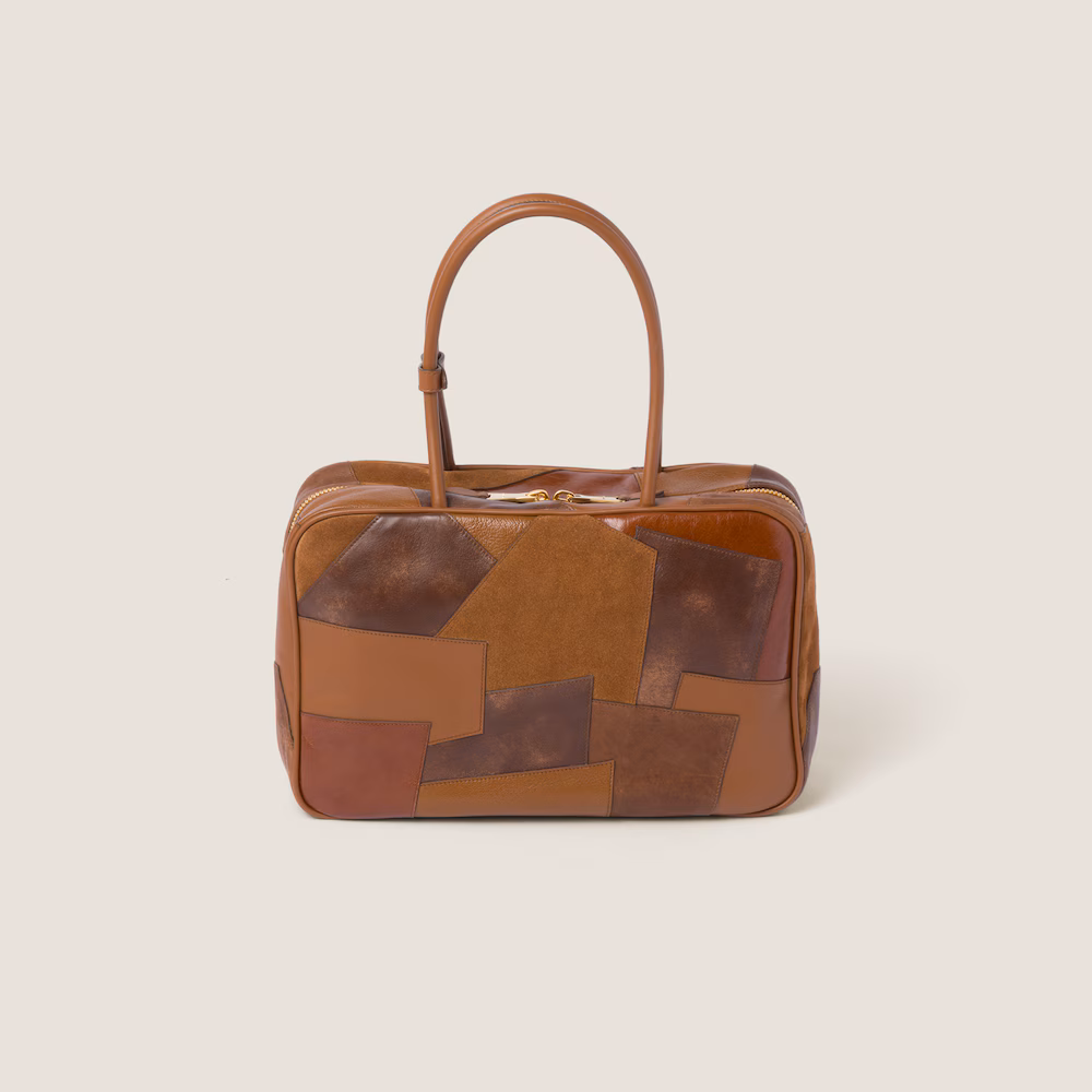 Miu Miu Leather Patchwork Beau Handbag (Large)