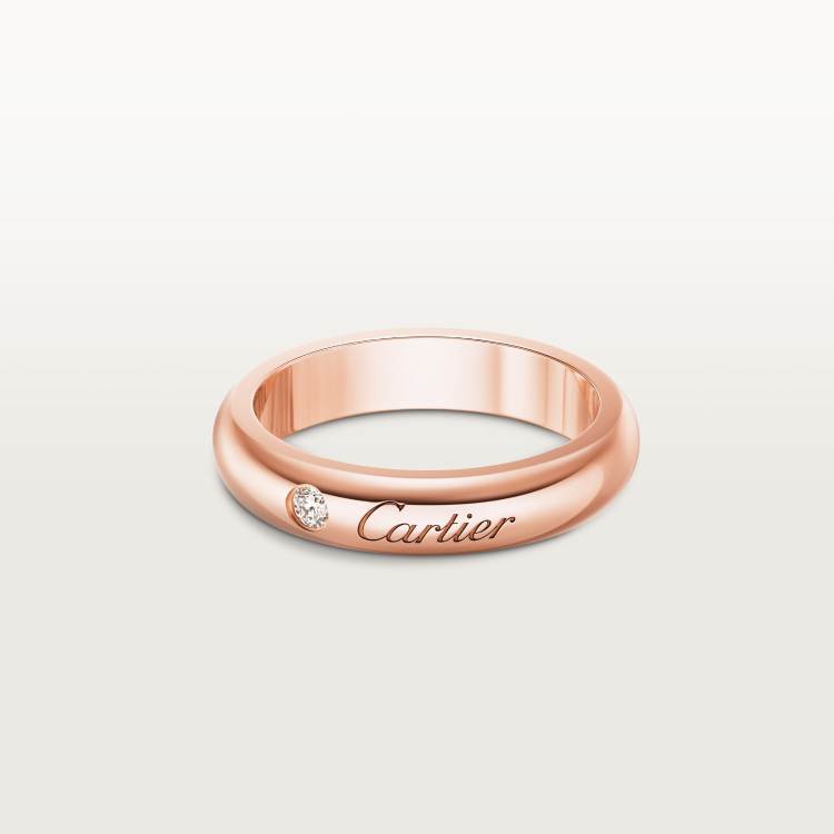 Cartier C de Cartier ring (white gold, rose gold)