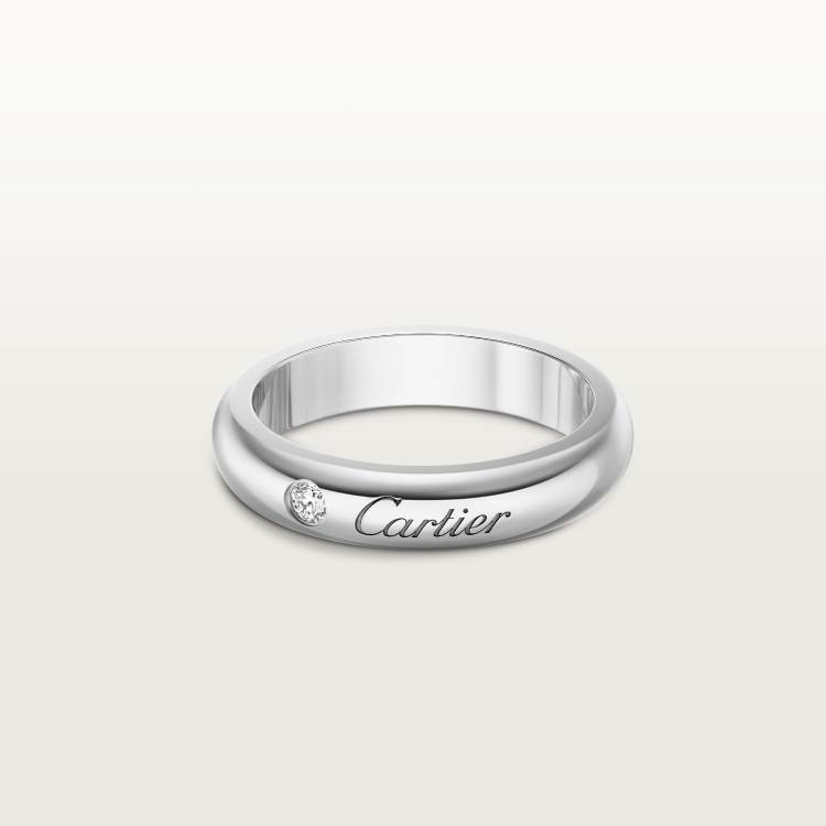 Cartier C de Cartier ring (white gold, rose gold)