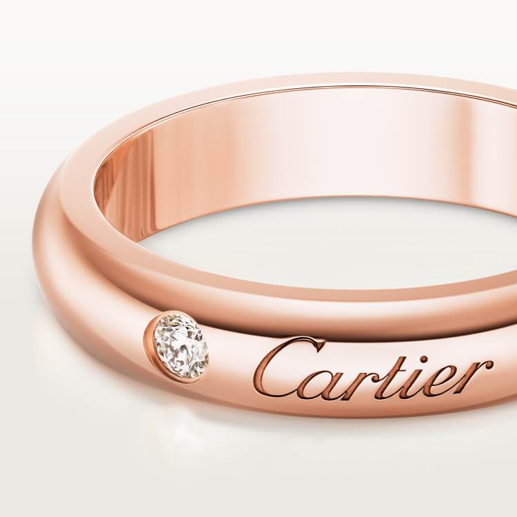 Cartier C de Cartier ring (white gold, rose gold)