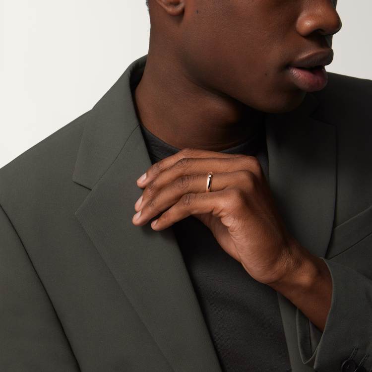 Cartier C de Cartier ring (white gold, rose gold)