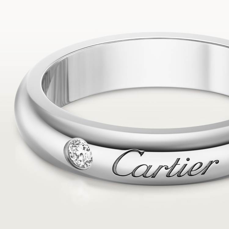 Cartier C de Cartier ring (white gold, rose gold)