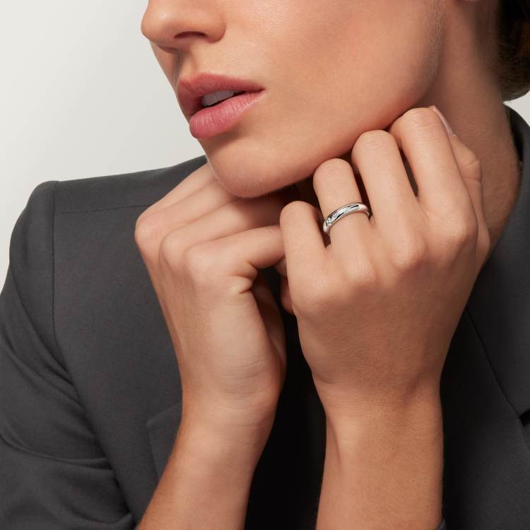 Cartier C de Cartier ring (white gold, rose gold)