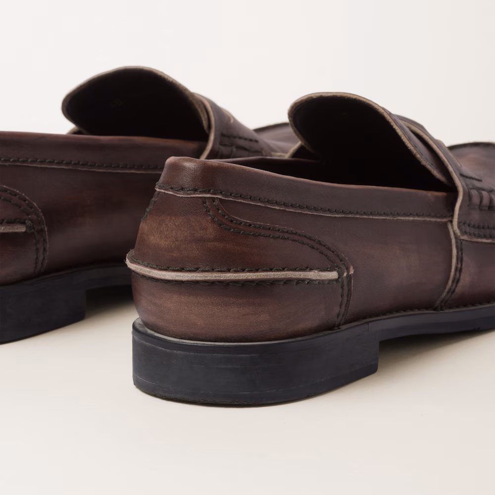 Miu Miu retro-style leather coin loafers