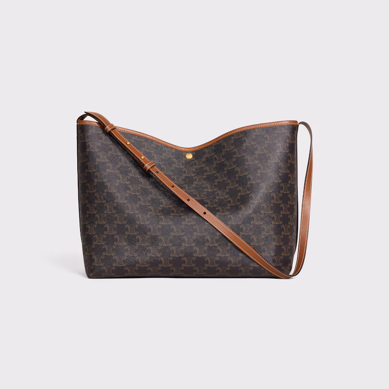 Celine bags SOFT SHOPPER logo print handbag