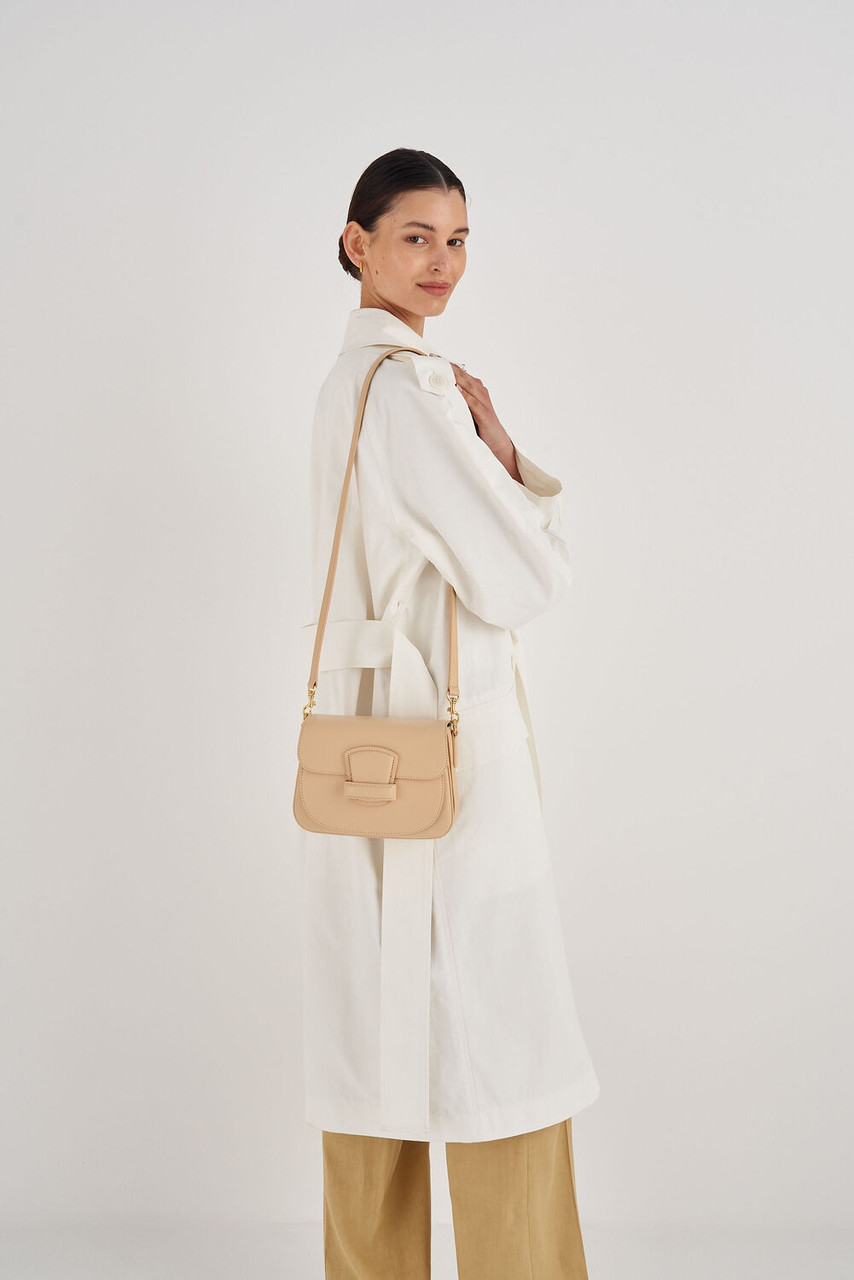 Oroton Carter Small Day Bag Creamed Honey David Jones