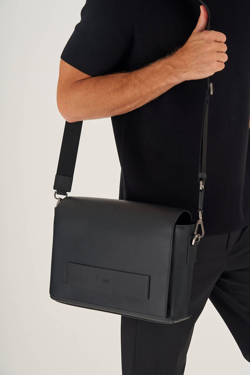 Oroton Liam Black Satchel David Jones