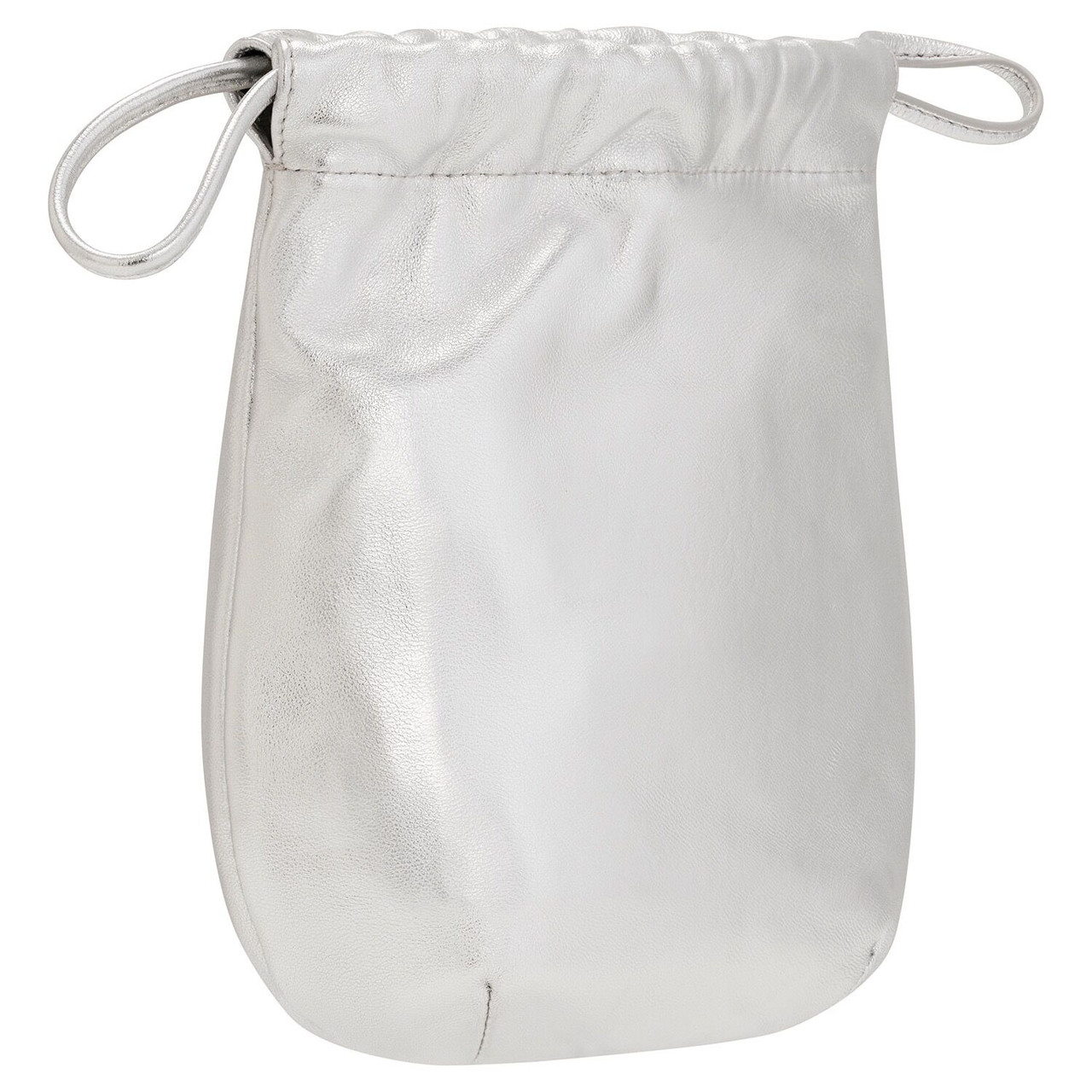 Oroton Vera Metallic Leather Bag Silver David Jones