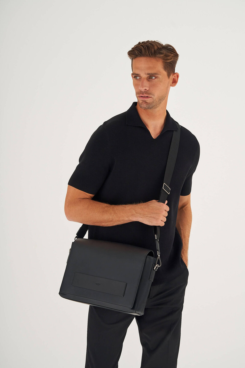 Oroton Liam Black Satchel David Jones