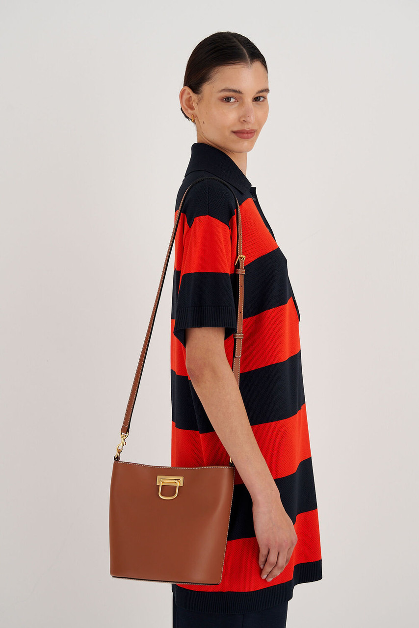 Oroton Colt Bucket Brandy David Jones