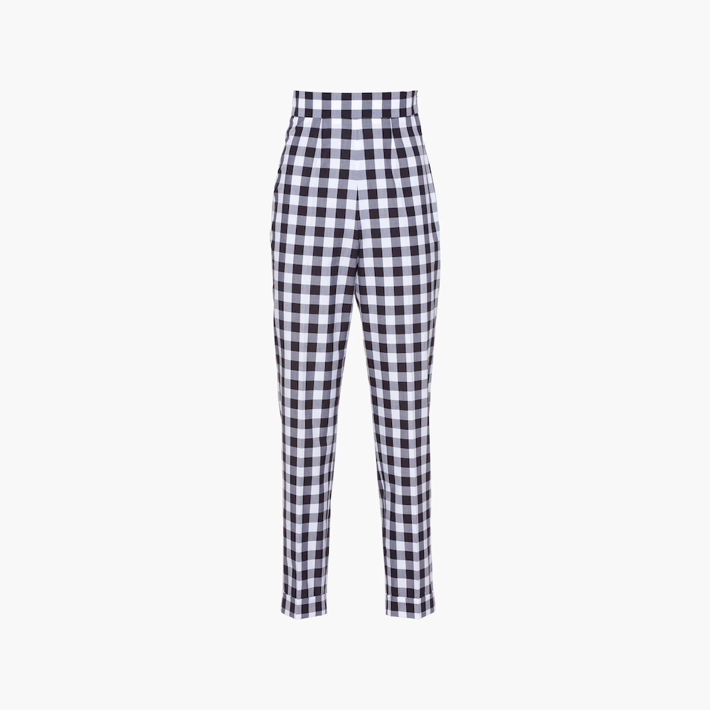 Gingham check pants David Jones