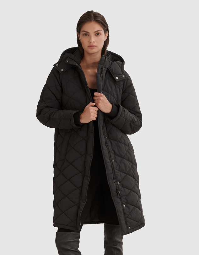 Country Road Recycled Longline Puffer - David Jones