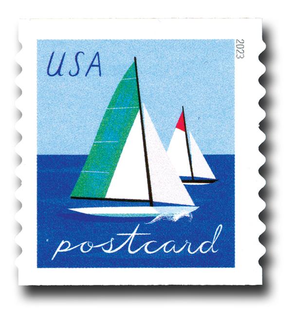 2023 Sailboats Postcard Us Stamps 