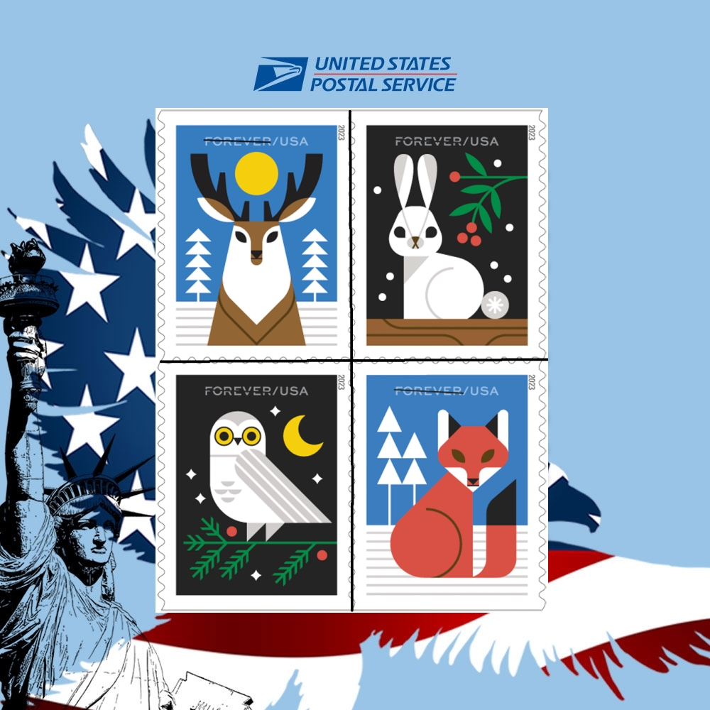 2023 Winter Woodland Animals - US-Stamps