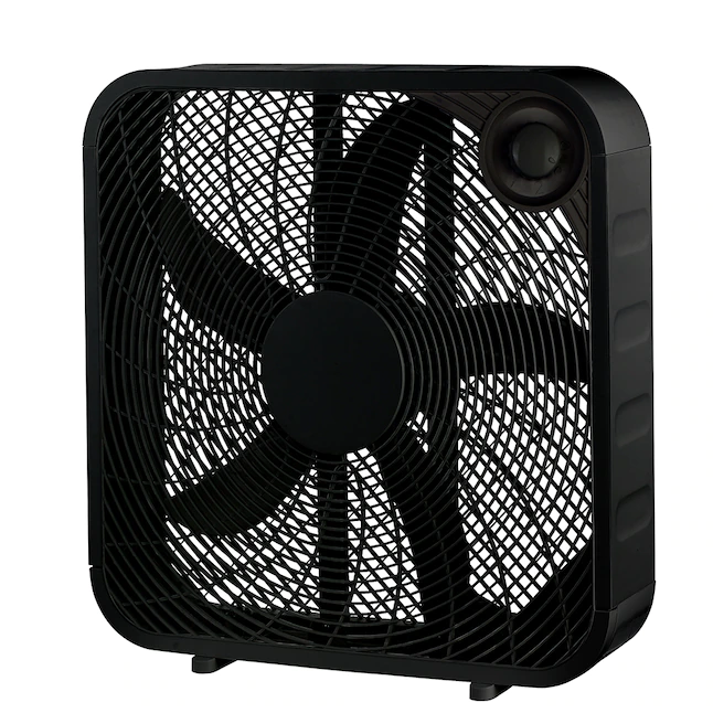 Utilitech 20in 3Speed Box Fan, Black