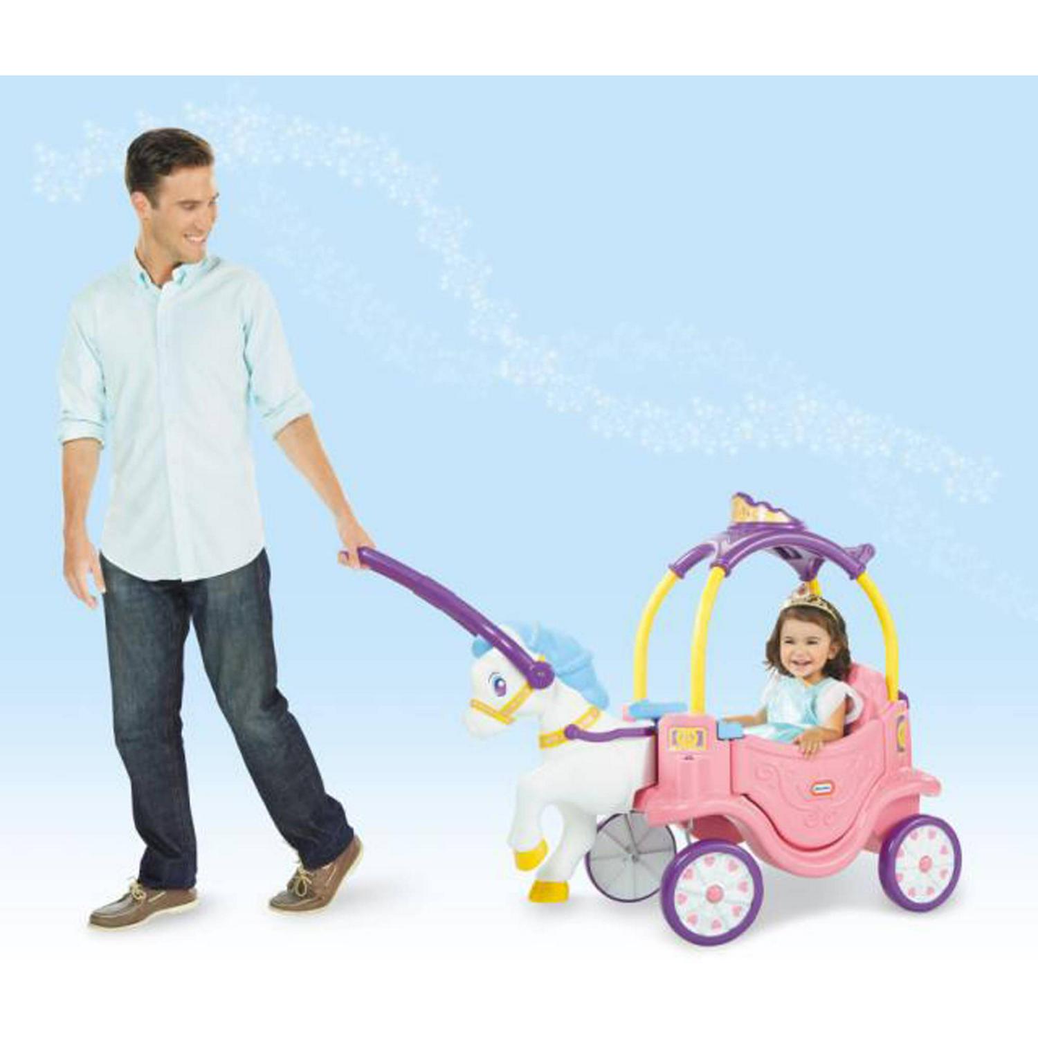Little Tikes Princess Horse and Carriage, Kids RideOn Toy