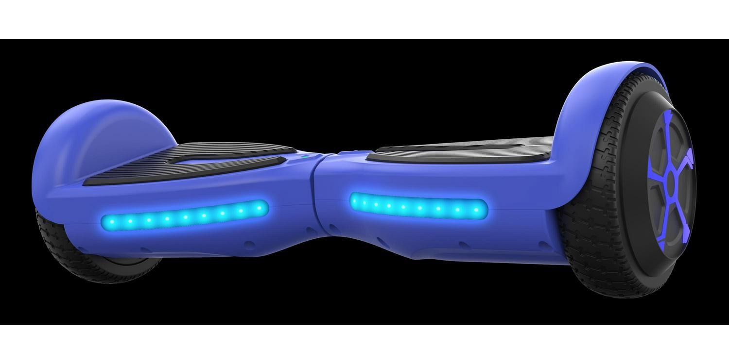 Voyager Hover Flow, Blue Hoverboard with Lights for Kids