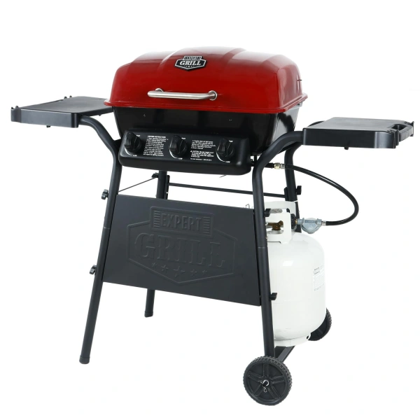Expert Grill 3 Burner 27,000 BTU Propane Gas Grill, Red, GBC2016WRS