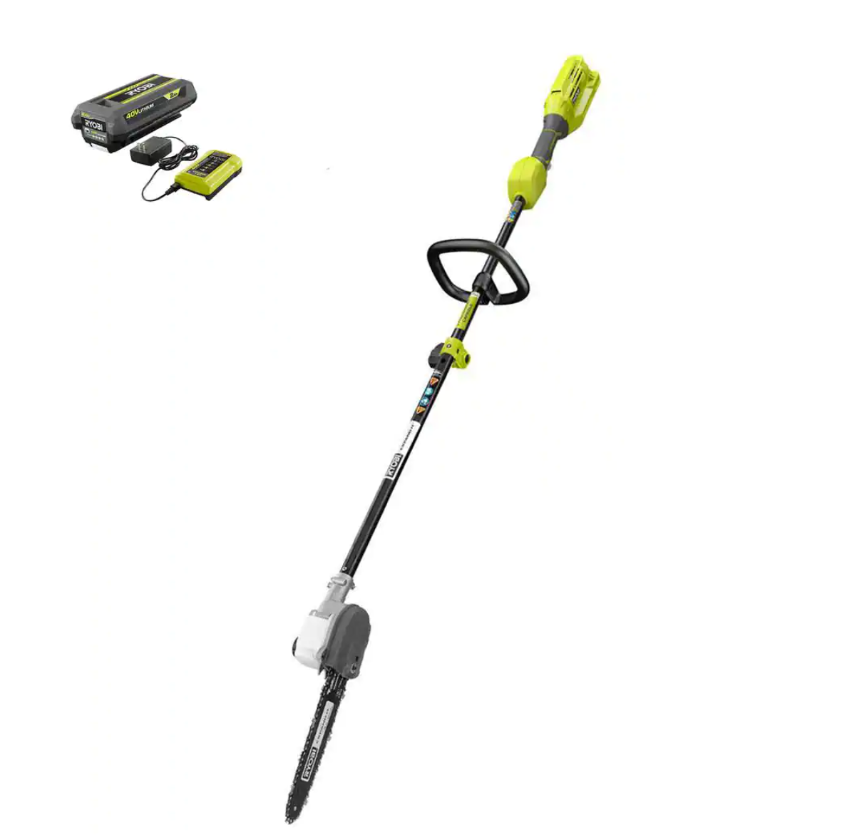 RYOBI RY40562VNM 40V 10 in. Cordless Battery Pole Saw with 2.0 Ah