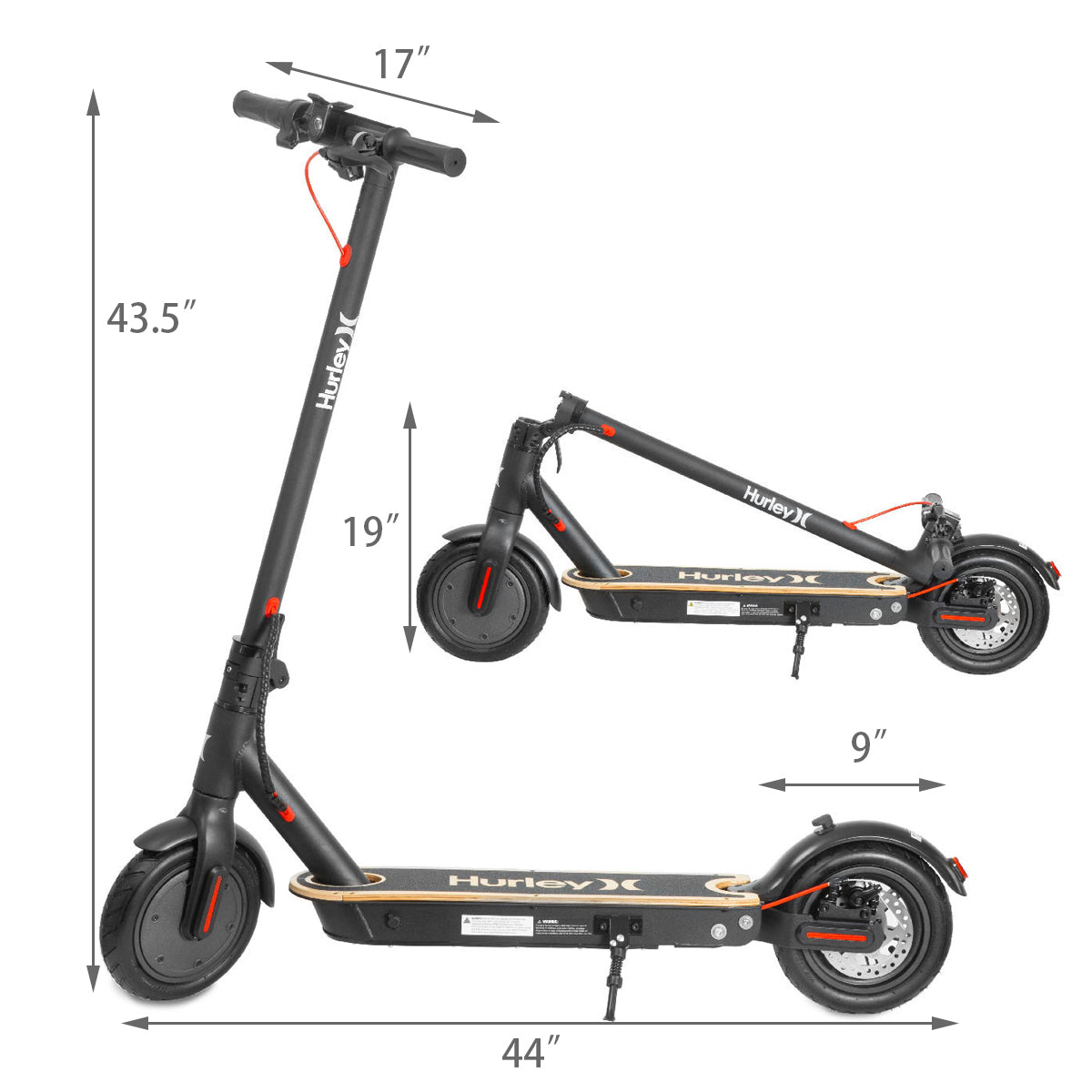 XtremepowerUS Hang 5 Electric Scooter 500Watt Motor Foldable Design E