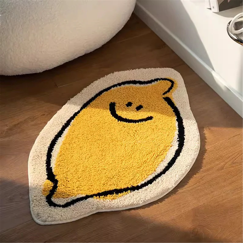 Semicircle Lemon Rug