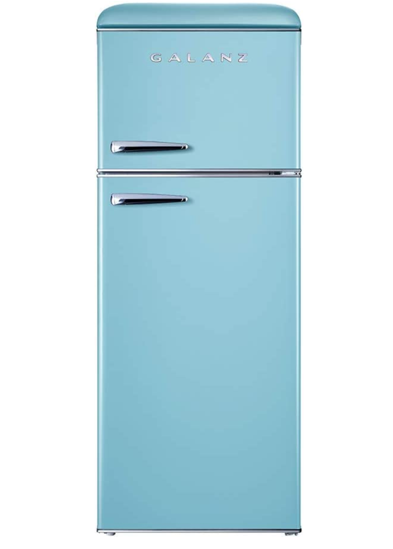 Galanz GLR10TBKEFR True Top Freezer Retro Refrigerator Frost Free, Dual