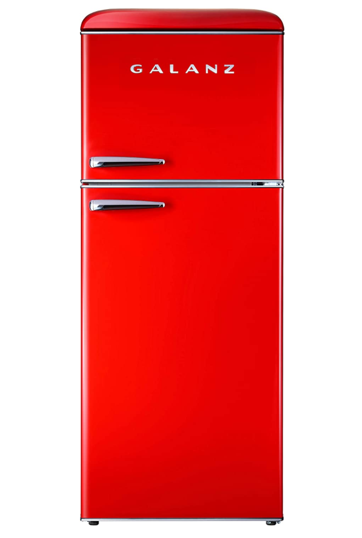 Galanz GLR10TBKEFR True Top Freezer Retro Refrigerator Frost Free, Dual