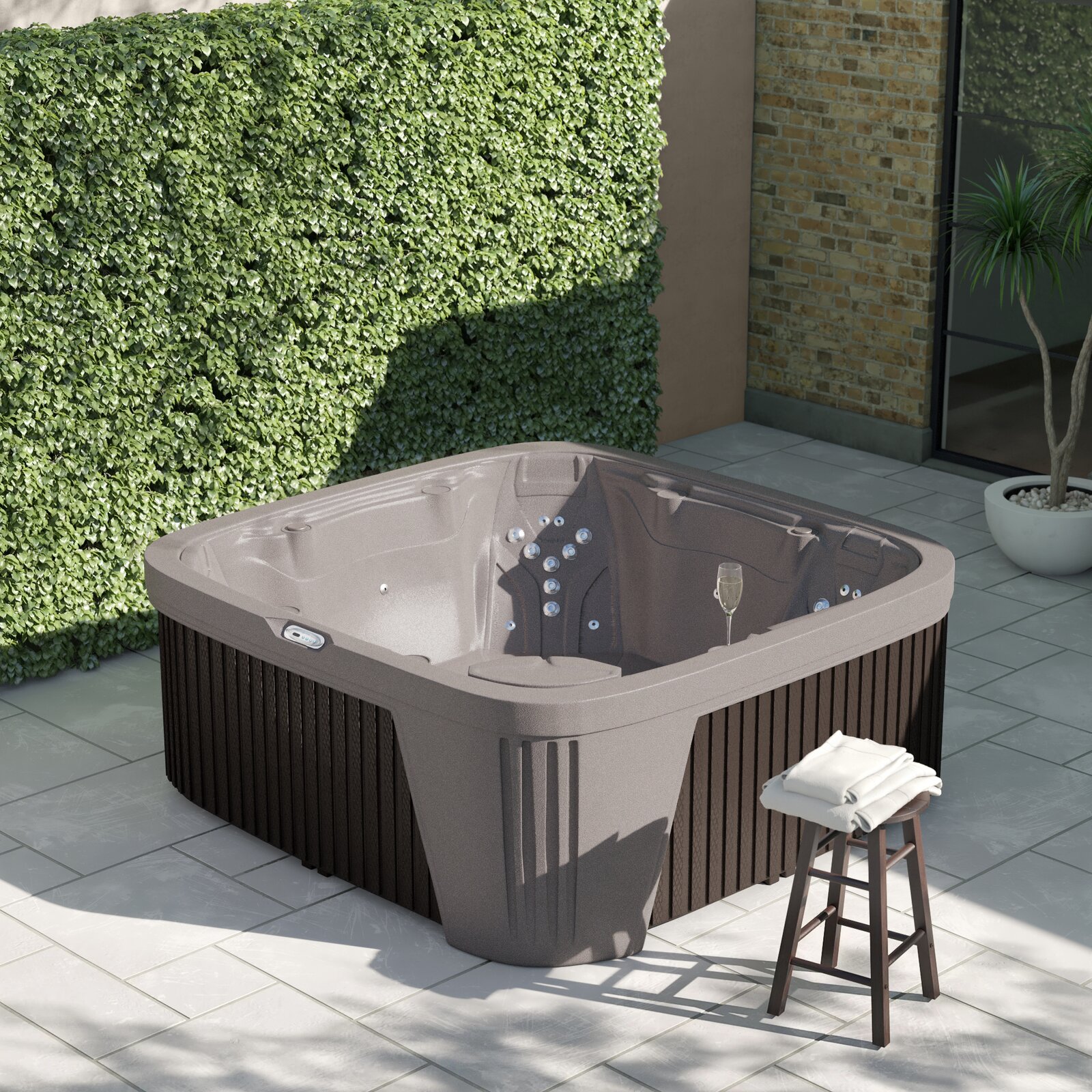 【Sports&Outdoors】Aquarest Spas, 6 Person 45 Jet Square Plug And