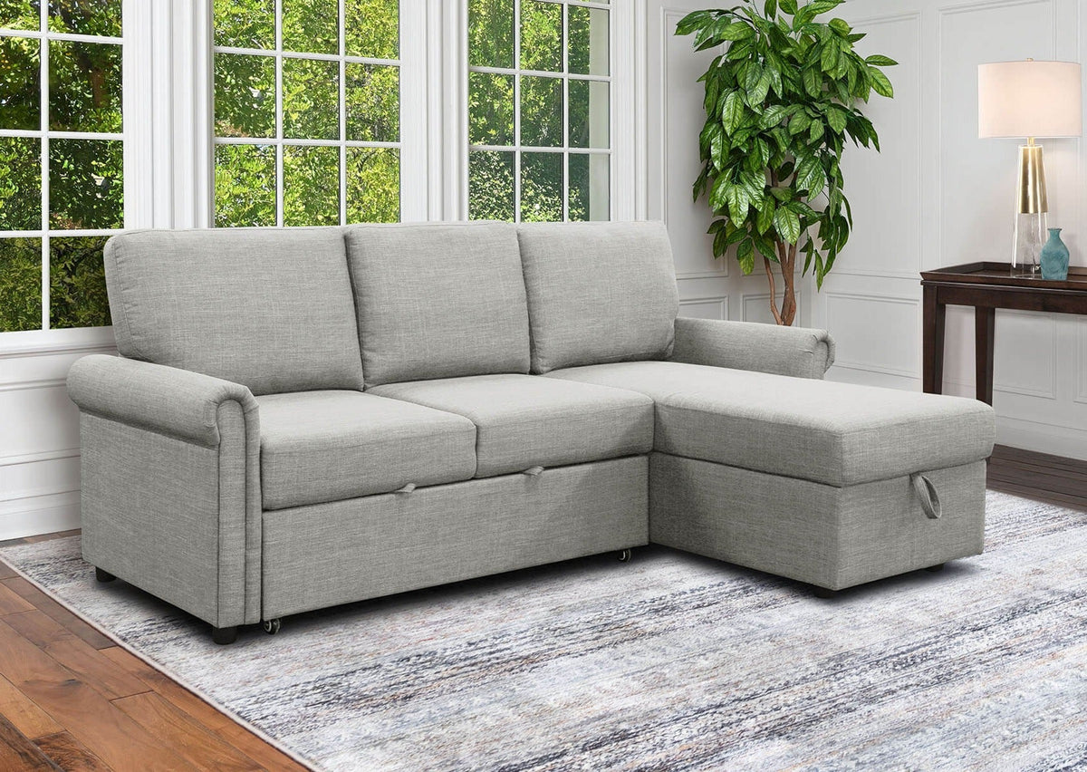 hamilton reversible sectional with sofa bed sams