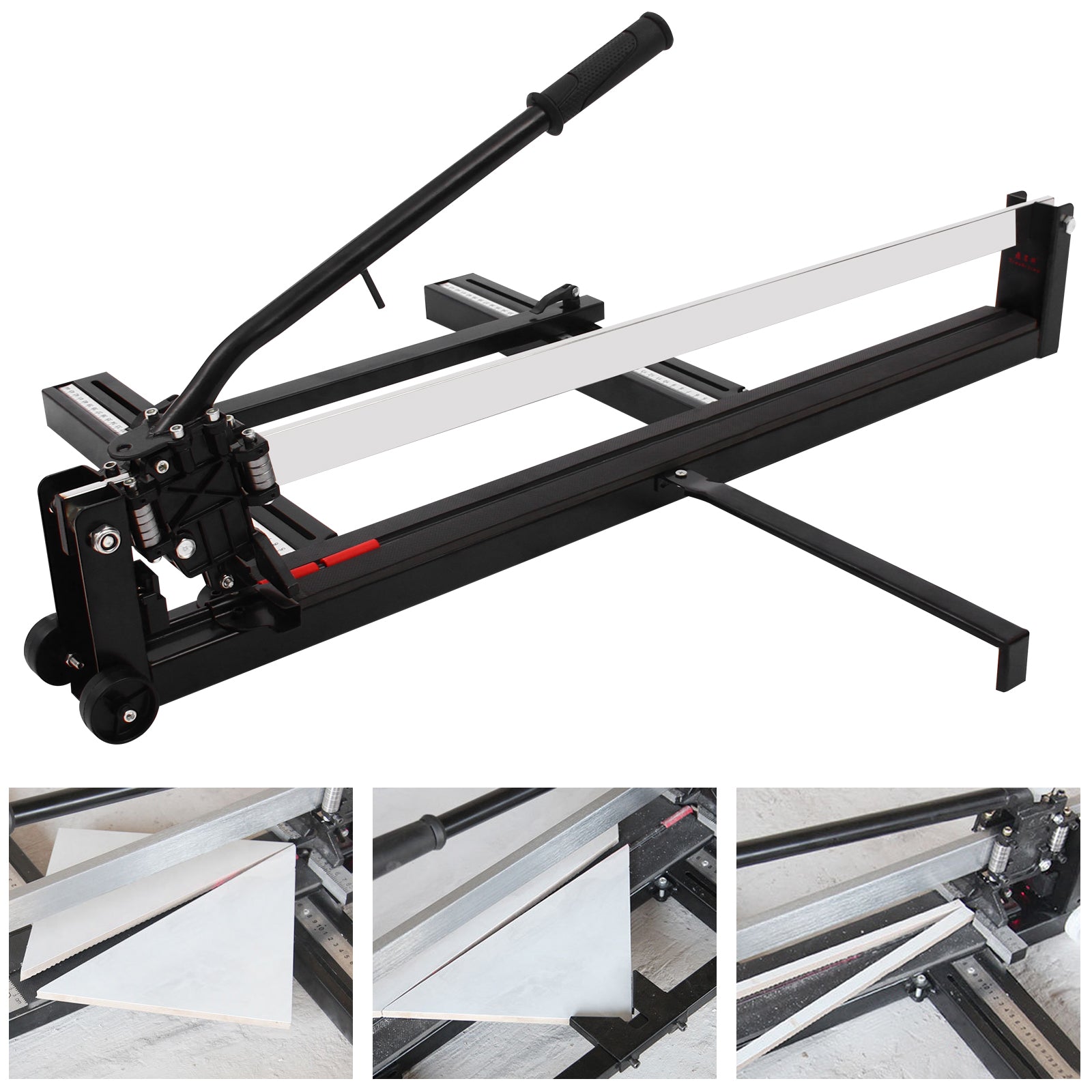 Manual Tile Cutter Porcelain Cutting Machine W Bracklet And Spare Cutter Wheels 