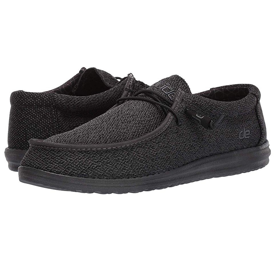 Hey Dude Wally Sox Micro Men's Shoes Total Black