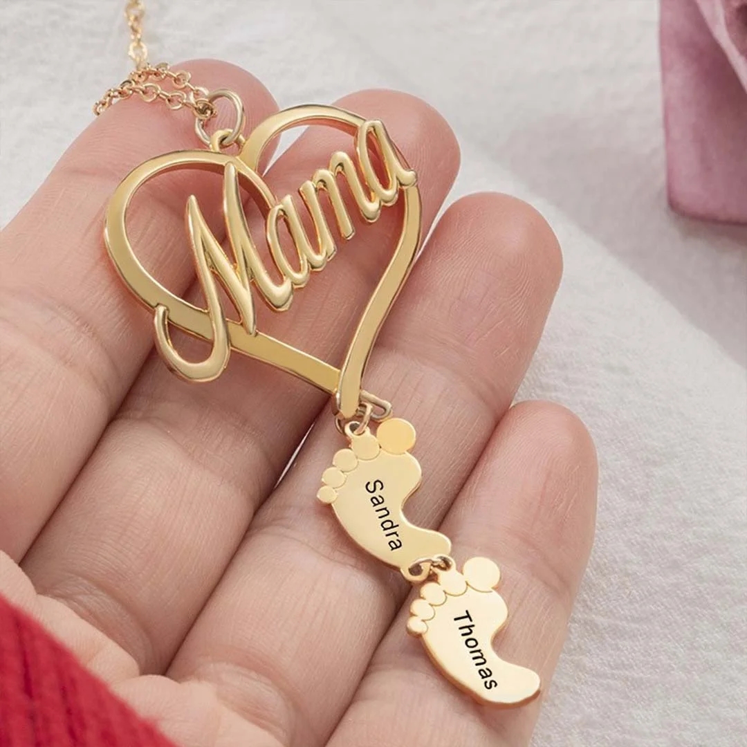 ORFAN Personalized Mother Name Necklace with 1-8 India | Ubuy